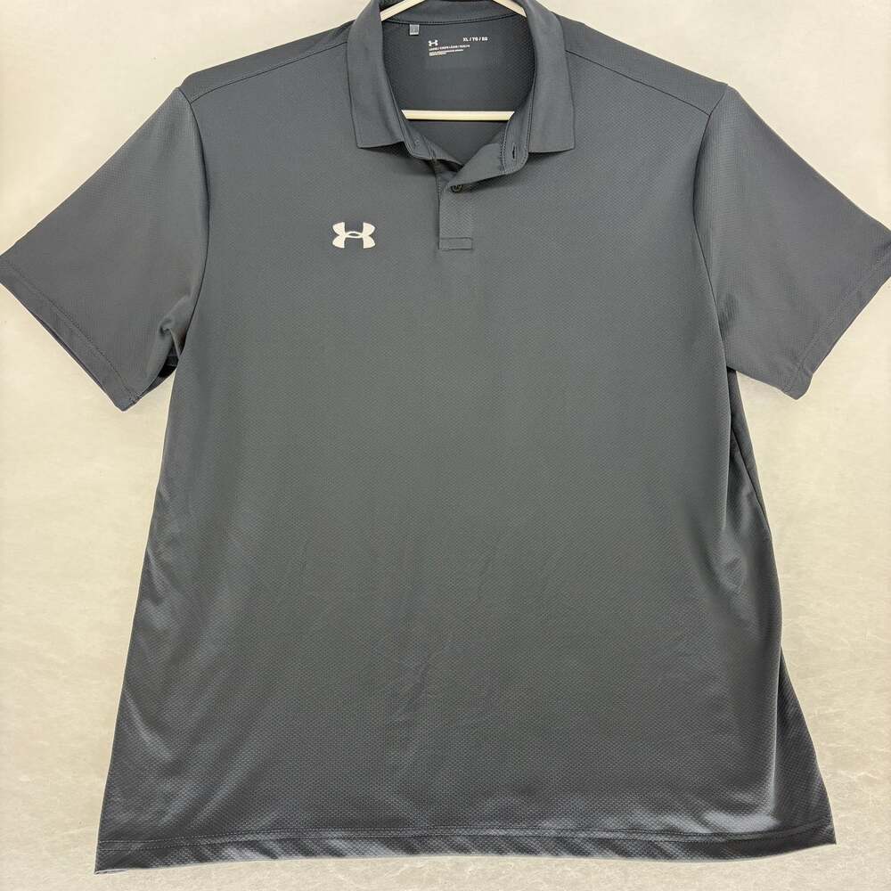 Under Armour Loose Fit Performance Golf Polo Dark Gray Men’s XL